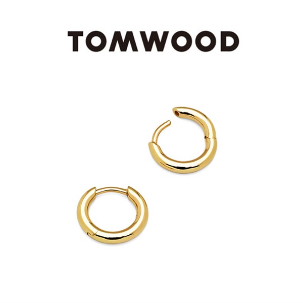 TOMWOOD トムウッド 9K ゴールド クラシック フープ スモール ピアス Classic Hoop Small Gold