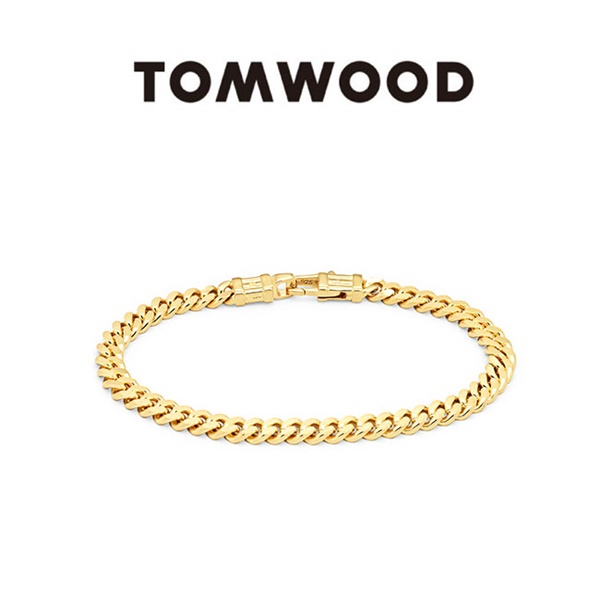 TOMWOOD トムウッド 9K ゴールド チェーンブレスレット Curb Bracelet 