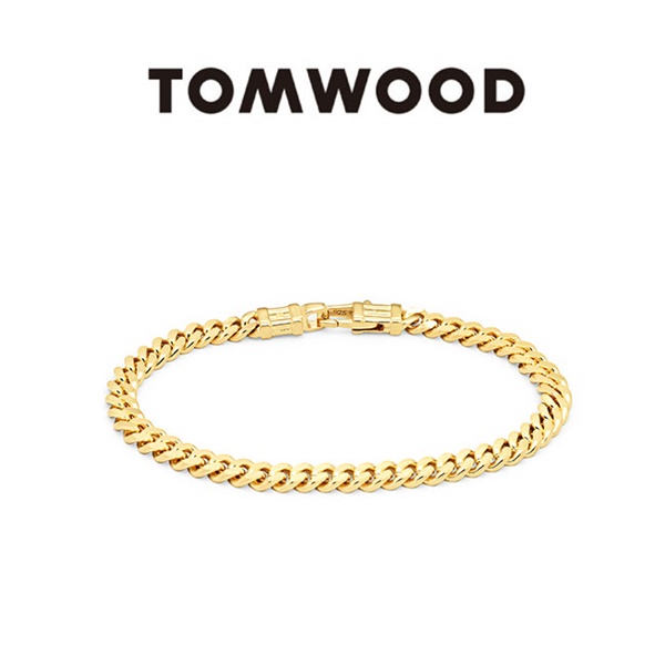 TOMWOOD gEbh 9K S[h `F[uXbg Curb Bracelet L Gold