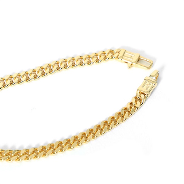 [予約商品] TOMWOOD トムウッド 9K ゴールド チェーンブレスレット Curb Bracelet L Gold