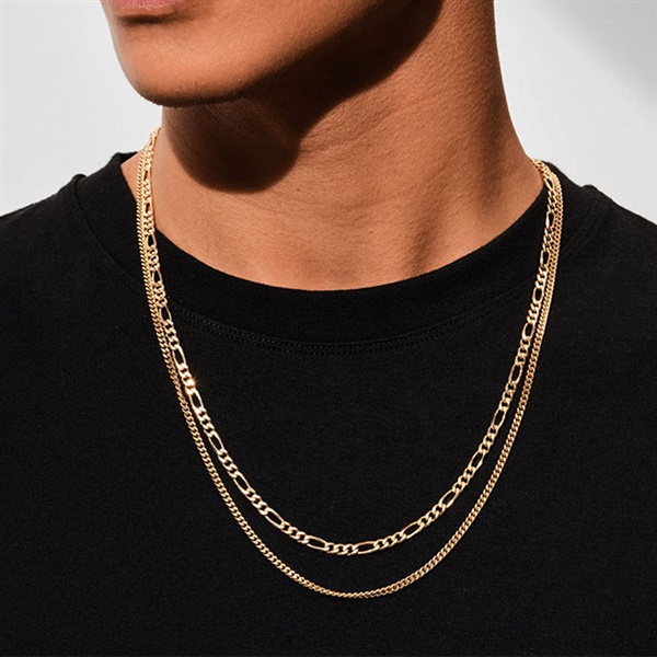 TOMWOOD Curb Chain M Gold チェーンネックレス-