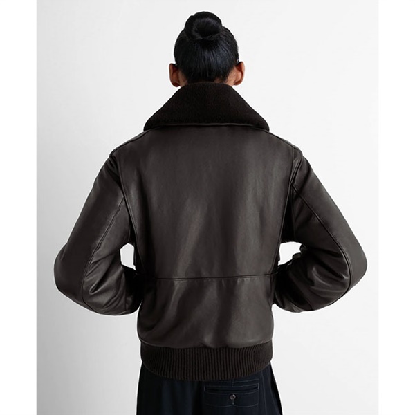 【美品】LEMAIRE ジャケット LEMAIRE ルメール シープスキンファー付き レザージャケット OW1171