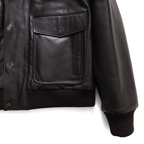 LEMAIRE ルメール シープスキンファー付き レザージャケット OW1171