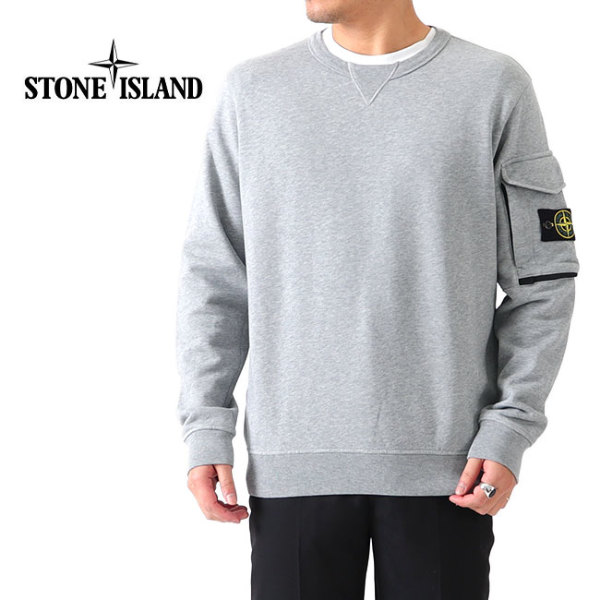 Mサイズ STONE ISLAND ストーンアイランド ロゴ スウェットシャツ ...