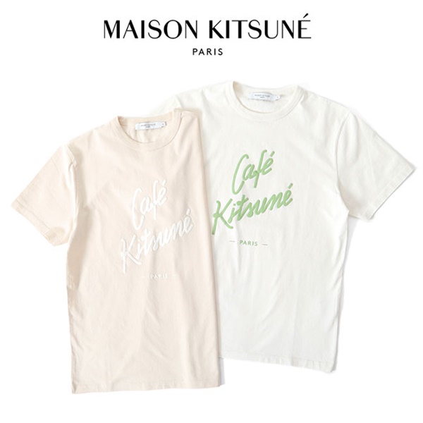 Maison Kitsune メゾンキツネ カフェキツネ クラシック ロゴTシャツ 