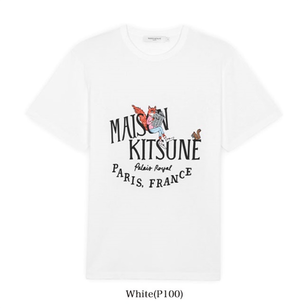 Maison Kitsune × OLYMPIA メゾンキツネ オリンピア パレロワイヤル NEWS コラボ Tシャツ IM00105KJ0008