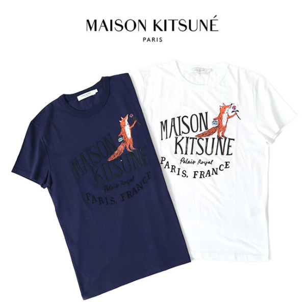 Maison Kitsune × OLYMPIA メゾンキツネ オリンピア パレロワイヤル ROSE コラボ Tシャツ IW00167KJ0008