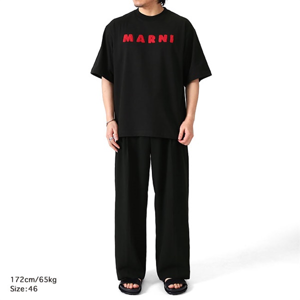 MARNI ロコハッチクルネックTシャツ HUMU0287X0UTC406 00R63 楽天市場】MARNI マルニ モヘアパッチ ロゴTシャツ HUMU0223S1