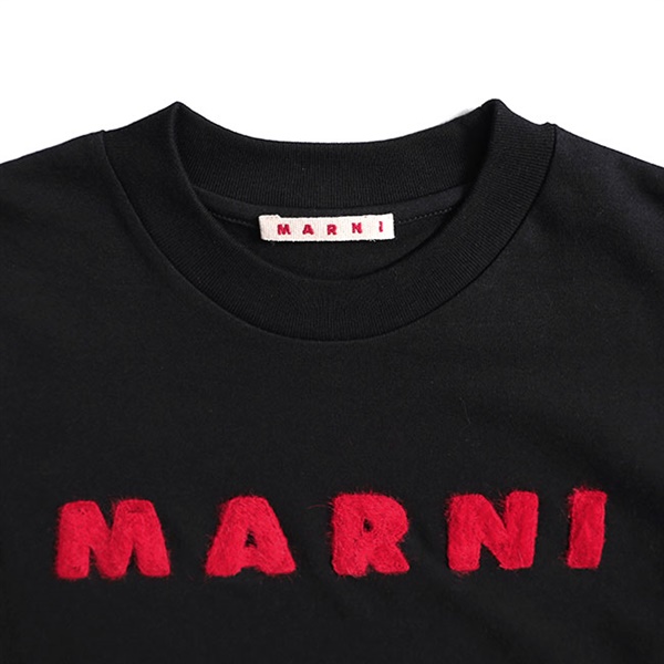 MARNI マルニ モヘアパッチ ロゴTシャツ HUMU0223S1 UTC406