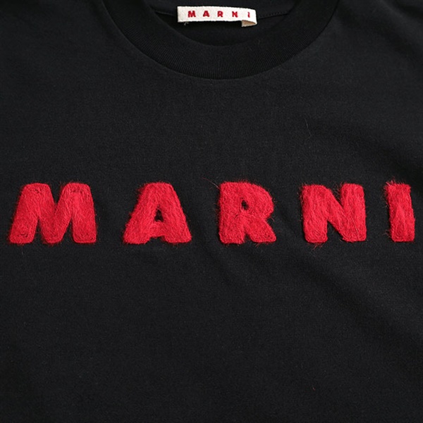 Marni ロゴパッチ ドロップショルダー Tシャツ 楽天市場】MARNI マルニ モヘアパッチ ロゴTシャツ HUMU0223S1