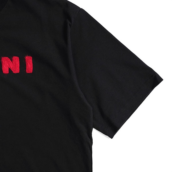 MARNI マルニ モヘアパッチ ロゴTシャツ HUMU0223S1 UTC406