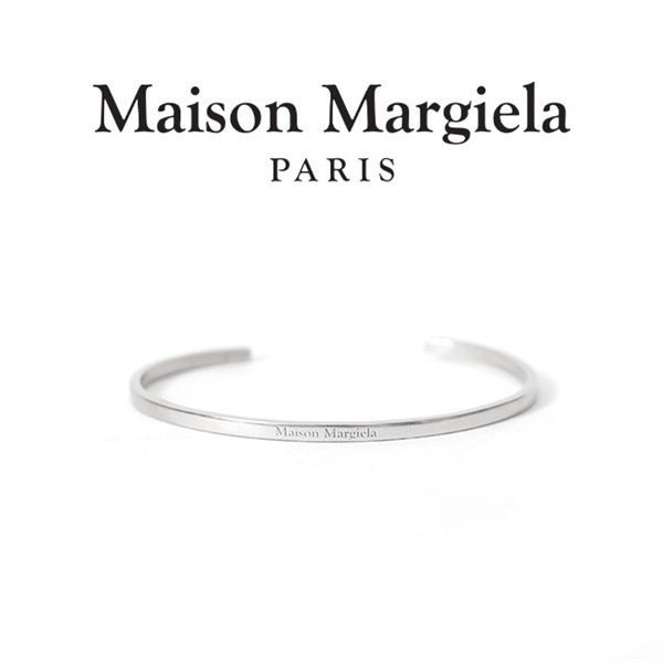 Maison Margiela メゾンマルジェラ ネームロゴ シルバー バングル SM1UY0064 SV0158