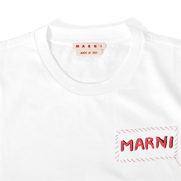 MARNI マルニ パッチワーク ロゴTシャツ HUMU0198X0 UTC017