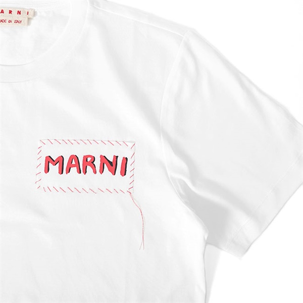 marni メンズ ベーシックロゴ Tシャツ