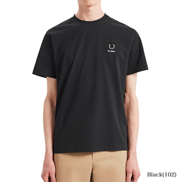 [TIME SALE] Fred Perry by RAF SIMONS フレッドペリー ラフシモンズ ロゴTシャツ SM7059