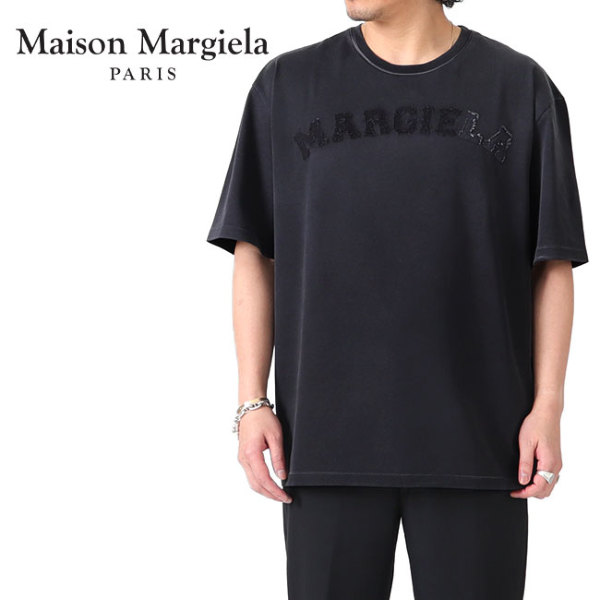 Maison Margiela メゾンマルジェラ オーバーサイズ オーバーダイ ロゴTシャツ S50GC0685 S23883