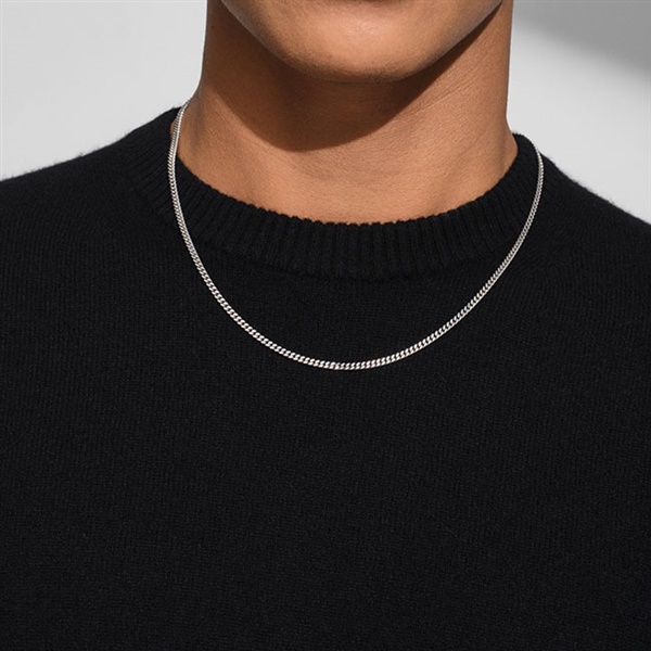 TOMWOOD トムウッド Curb Chain M -18inch カーブチェーン シルバー