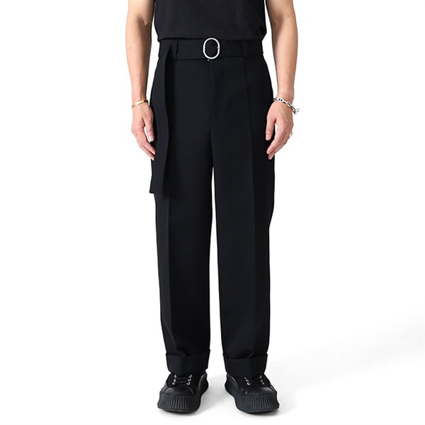 JIL SANDER ジルサンダー ウールギャバジン リングベルト付き トラウザー TROUSER 111 AW 25 J22KA0230 J40002