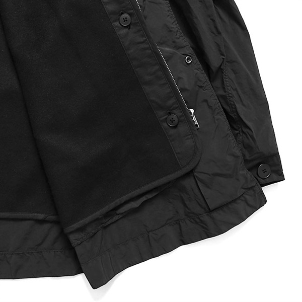 【未使用】ATON  DYE NYLON モッズコート ライナー付き ATON エイトン ライナー付き M-65 ショートモッズコート JKAGGW0800 黒