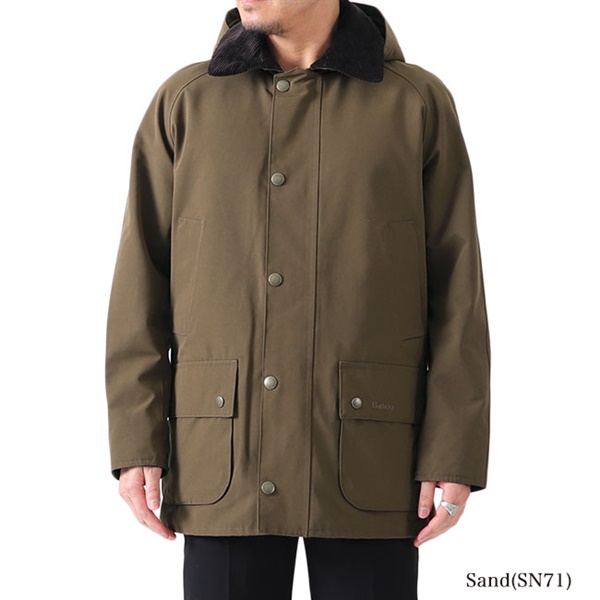 色ネイビーBarbour waterproof Ashby