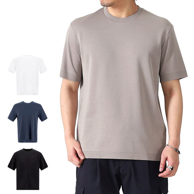 HERNO ヘルノ ジャージー ニット コットンピケ Tシャツ JG000206U