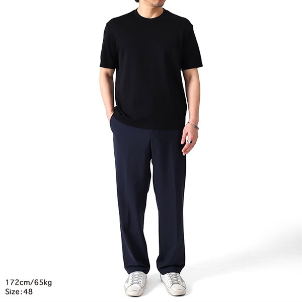 Tシャツ・カットソー HERNO Men T Shirts JG000206U 52059 9200 Blue SALE] HERNO ヘルノ ジャージー ニット コットンピケ Tシャツ