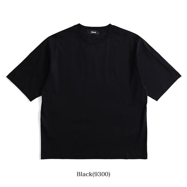 HERNO Laminar ラミナー Tシャツ JG00059UL-52000-9300 NERO TIME SALE] Laminar by HERNO ラミナー ヘルノ マーセライズド