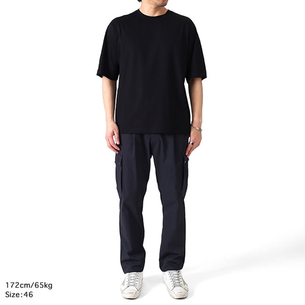 HERNO Laminar ラミナー Tシャツ JG00059UL-52000-9300 NERO TIME SALE] Laminar by HERNO ラミナー ヘルノ マーセライズド