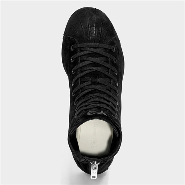 y Y-3 ワイスリー NIZZASTAR HI ジップ付き スエード ハイカットシューズ