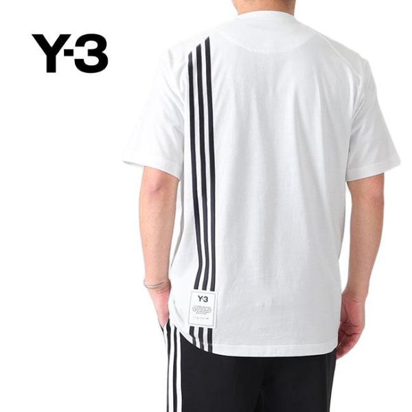 Y-3 ワイスリー バック 3ストライプ Tシャツ H16334 H16335 Y-3