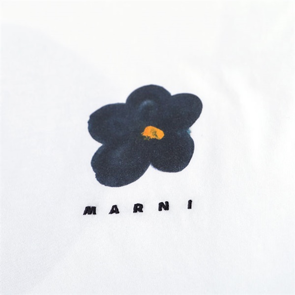 MARNI マルニ ブラックデイジー ロゴTシャツ HUMU0229P2USCT09 MARNI