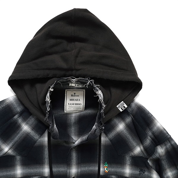 Mihara Yasuhiro チェック柄フード付きシャツジャケット サイズ48 楽天市場】Maison MIHARA YASUHIRO ミハラヤスヒロ フード付き