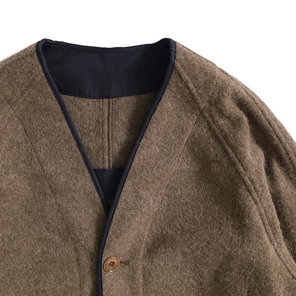 LEMAIRE ルメール アルパカウール ノーカラージャケット CO1072 LF504