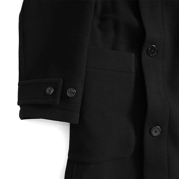 Black Wrap Coat | LEMAIRE