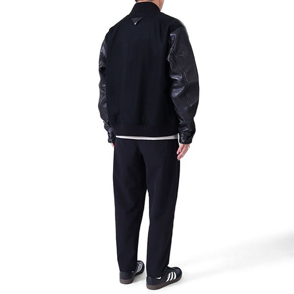 White Mountaineering × Schott ホワイトマウンテニアリング ショット VARSITY JACKET 袖レザー スタジャン  WM2473213