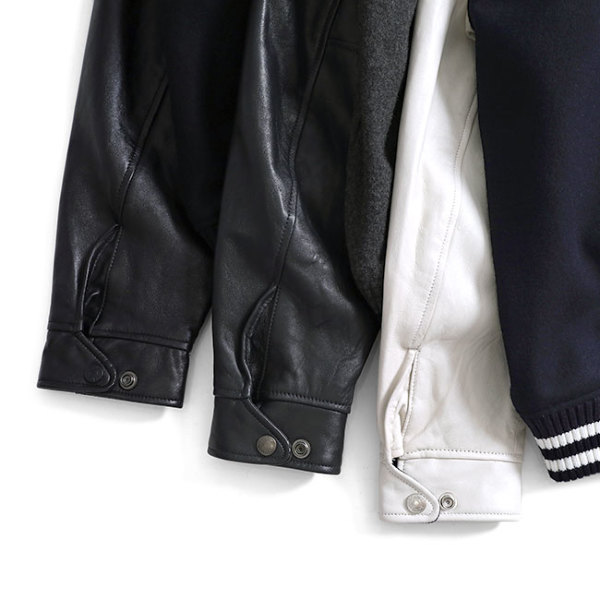 White Mountaineering × Schott ホワイトマウンテニアリング ショット VARSITY JACKET 袖レザー スタジャン  WM2473213