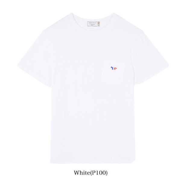 Maison Kitsune メゾン キツネ フォックスロゴ 胸ポケットTシャツ 