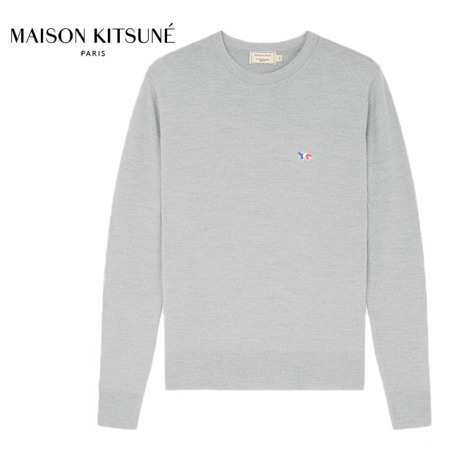 Maison Kitsune メゾン キツネ フォックスロゴ ハイゲージニットセーター AU00501KT1003 Maison