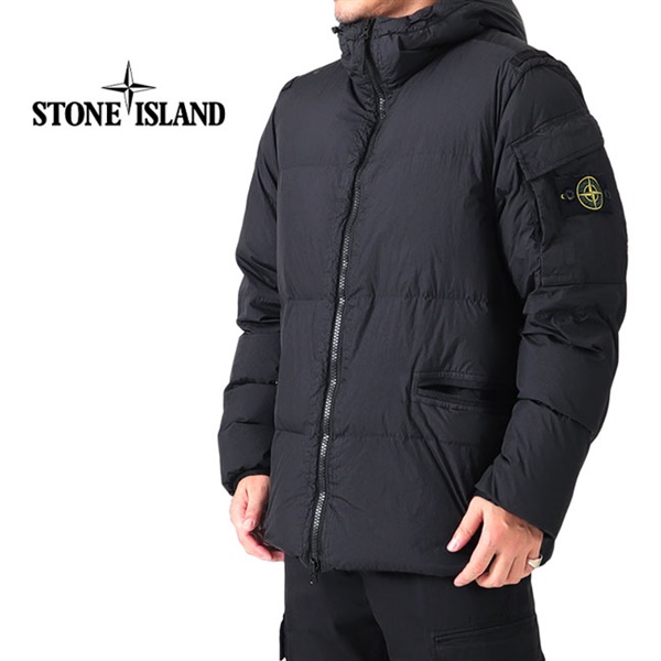 ストーンアイランド STONE ISLAND ダウン ジャケット ブラック M