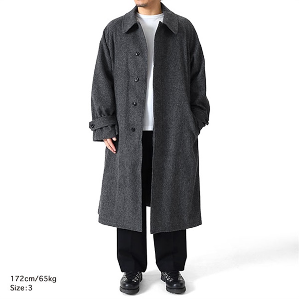 POLYPLOID ポリプロイド ウールステンカラーコート C-1-001-045