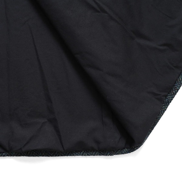 一枚袖 POLYPLOID ウール ツイード コート サイズ3 美品 POLYPLOID ポリプロイド ヘリンボーンツイード ウールステンカラー