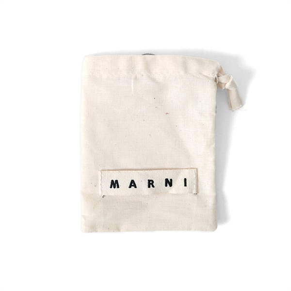 MARNI マルニ サフィアーノ&カーフレザー ロゴ 二つ折り財布
