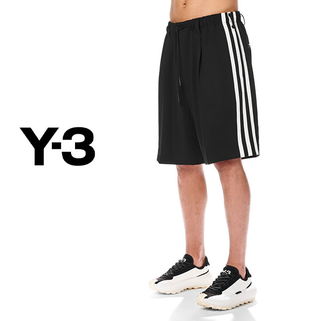 Y-3 ワイスリー 3ストライプ ワイドショーツ HG6085 Y-3（ワイスリー