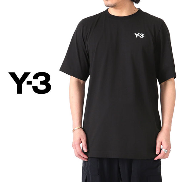 サイズL(希少)Y-3 adidas バックロゴTシャツ　ブラック