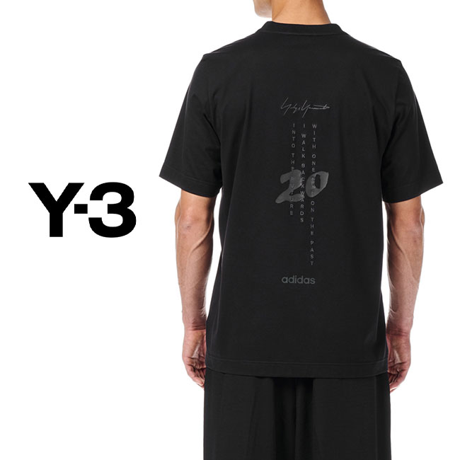 TIME SALE] Y-3 ワイスリー 20周年 バックロゴ刺繍 Tシャツ HG8797 Y-3 