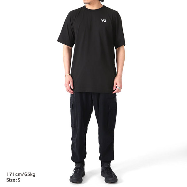 綿100%リブ部分新品　Y-3 ワイスリー 20周年 Tシャツ ブラック メンズL