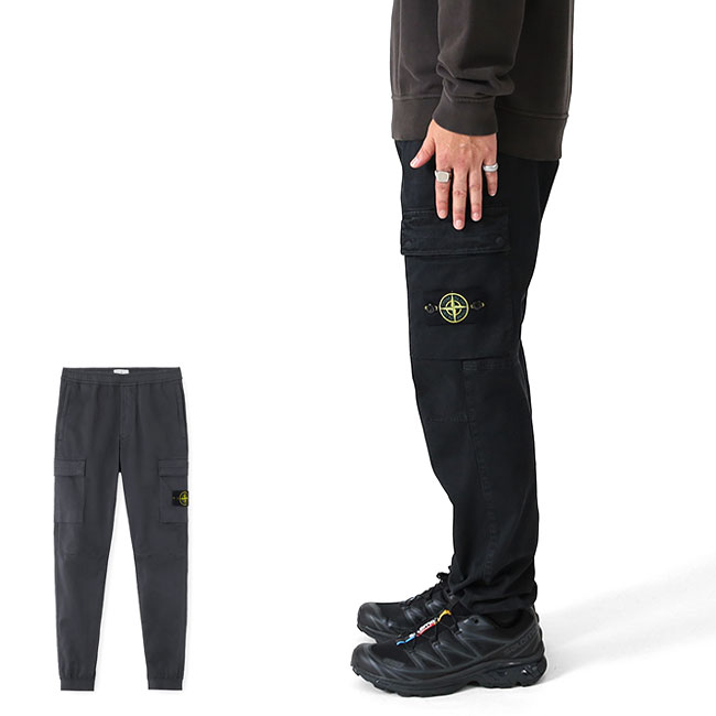 STONE ISLAND ストーンアイランド ガーメントダイ テーパード