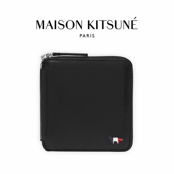 Maison KITSUNE  レザーミニ財布　三つ折り財布