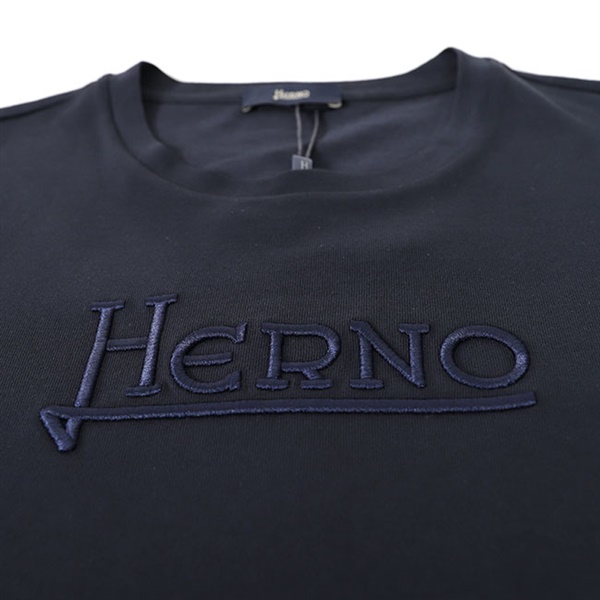 HERNO ヘルノ ピュアコットン ロゴ刺繍 Tシャツ JG000211U52000