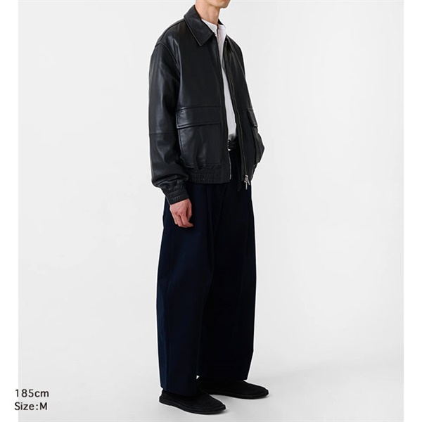STUDIO NICHOLSON レザーアノラック size M Lessen Jacket in Black | Functional Anorak | Studio Nicholson
